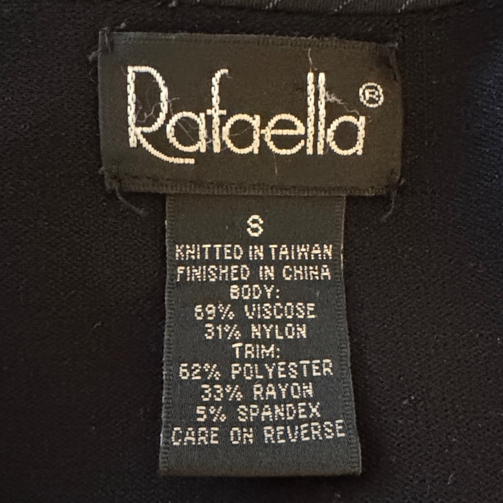 Rafaella Black Cardigan Sweater - Picture 3 of 3